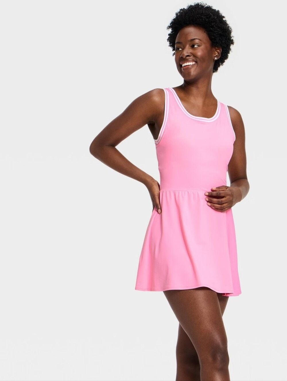 All In Motion Women Pleated Active Dress  Pink XXL - Picture 4 of 5